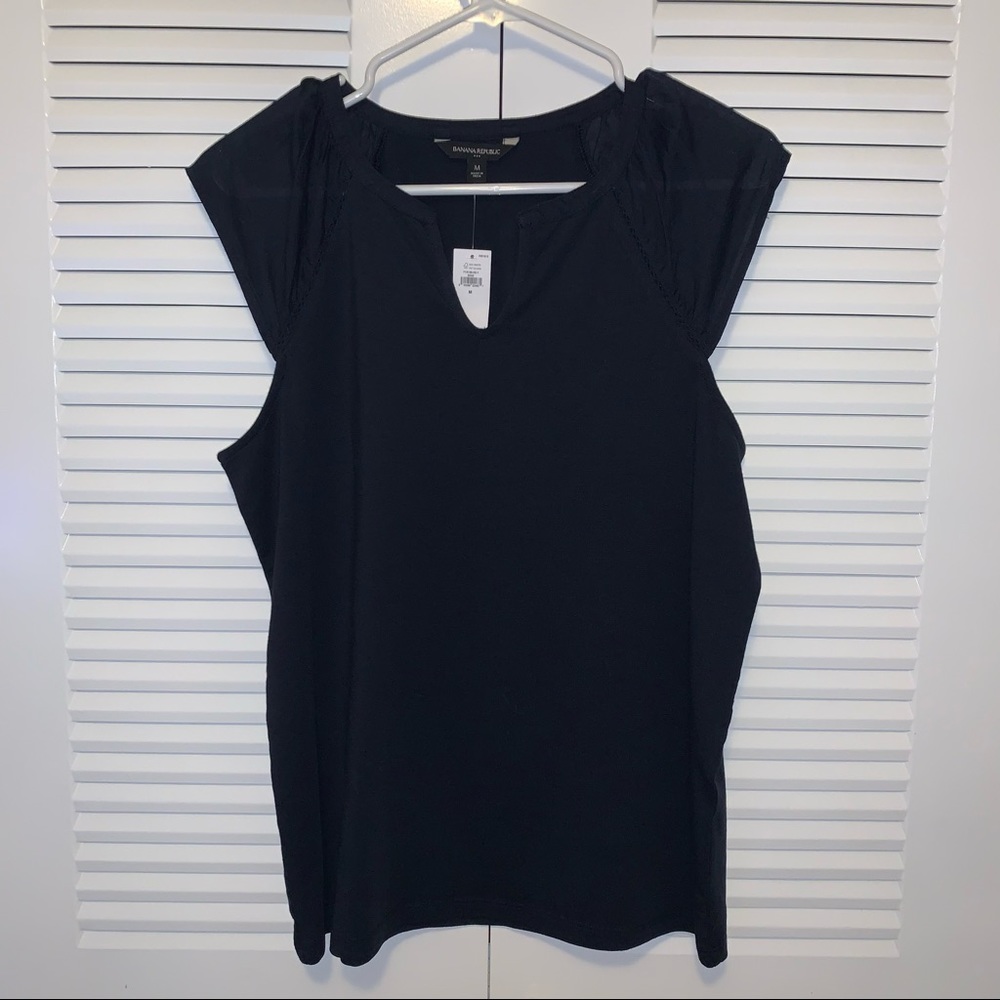 Navy Blue Banana Republic Blouse